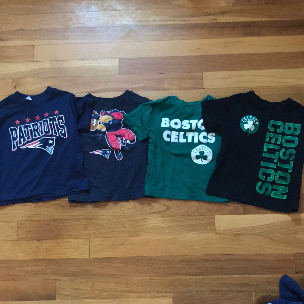 Patriots and Boston Celtics 2t Tee Shirts
